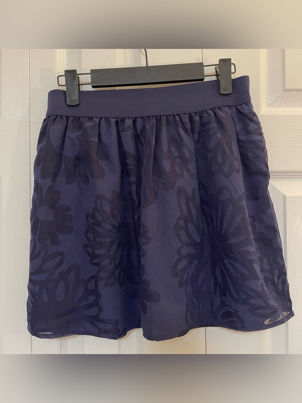 Lilly Pulitzer Navy Floral Circle Skirt